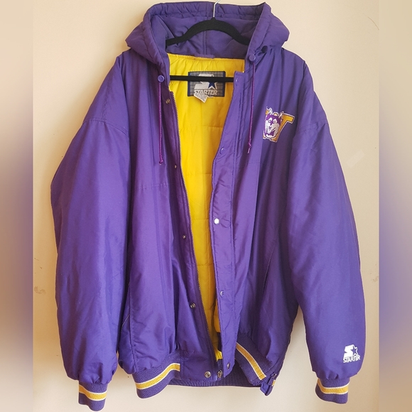 VINTAGE 90s WASHINGTON HUSKIES STARTER JACKET - Picture 3 of 8